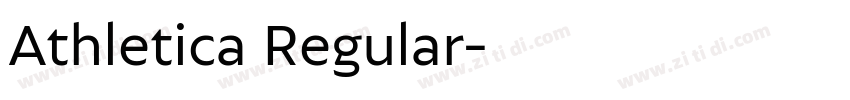Athletica Regular字体转换 Athletica Regular字体转换
